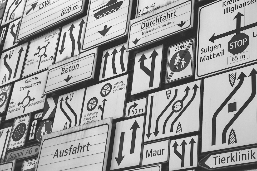 Photo business manual dispatching signs